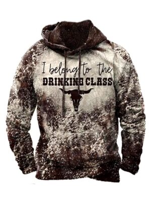 Vintage Y2k Style 3D Printed Long Sleeve Men Hoodie
