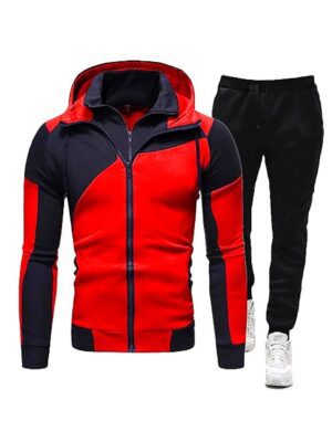 Retro Stripe Fleece Long Sleeve Men Sportswear
