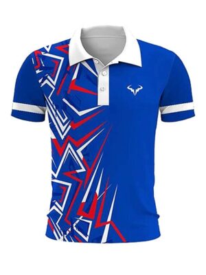 Athletic Casual Style Neck Top Short Sleeve Polo Shirt