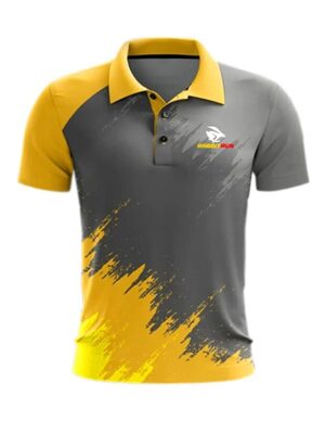 New 3D HD Digital Print Sport Short Sleeve Polo Shirt