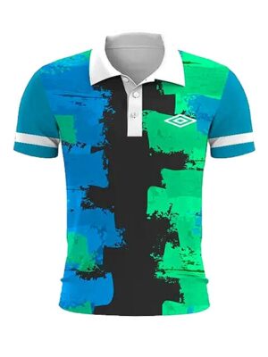 Tennis Style Fashion Quick Dry Short Sleeve Polo Shirt