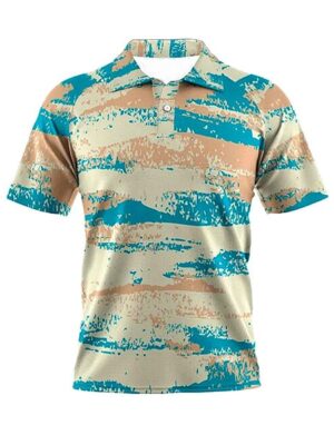 New Summer Trend Printed Short Sleeve Polo Shirt