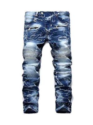 Nostalgic Classic Casual Style Straight Men Denim Jeans