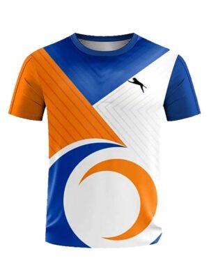 Athletic Style 3D Print Short Sleeve Men T-Shirt