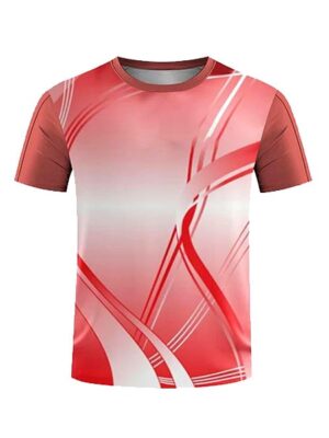 Retro Vibes Style Print Short Sleeve Men T-Shirt