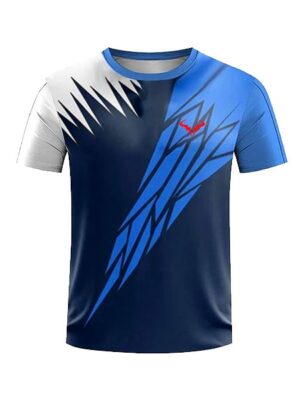 Retro Sports Style 3D Print Short Sleeve Men T-Shirt