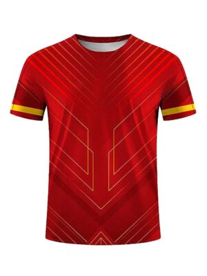 Abstract Sports Style Print Short Sleeve Men T-Shirt